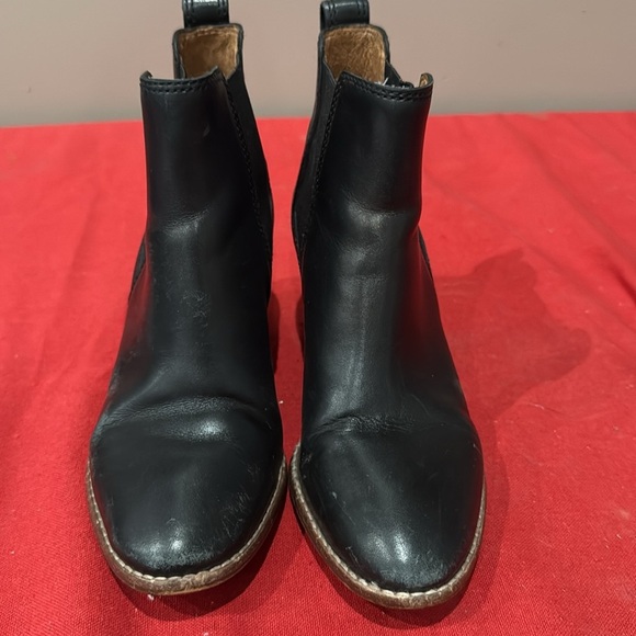 Madewell Black Leather Ankle Boots - Picture 2 of 7